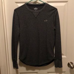 Hollister Mens Waffle knit long sleeved tee shirt